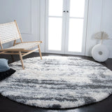 Safavieh Fontana Shag  800 10'-0" x 10'-0" Rug in Grey / Ivory