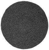 Safavieh Braided 3'-0" x 3'-0" Rug in Black
