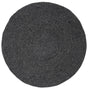 Safavieh Braided 3'-0" x 3'-0" Rug in Black