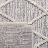 Safavieh Martha Stewart Berber Shag 5'-3" x 7'-6" Rug in Ivory / Grey