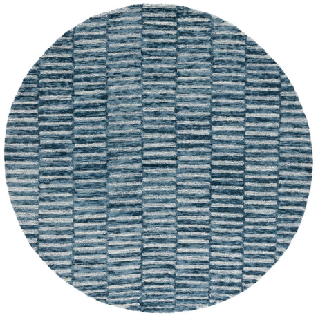 Safavieh Ebony 6'-0" x 6'-0" Rug in Navy / Light Blue