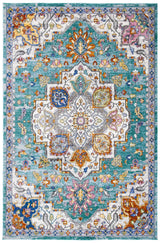 Safavieh Aria 4'-0" x 6'-0" Rug in Turquoise / Ivory