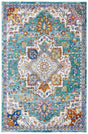 Safavieh Aria 4'-0" x 6'-0" Rug in Turquoise / Ivory
