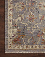 Loloi Giada Gia-03 Silver/Multi Rugs - corner on wood