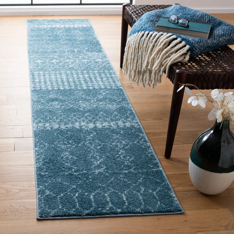 Safavieh Tulum 2'-0" x 9'-0" Rug in Turquoise / Blue