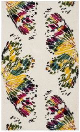 Safavieh Fiesta Shag 3'-0" x 5'-0" Rug in Cream / Multi