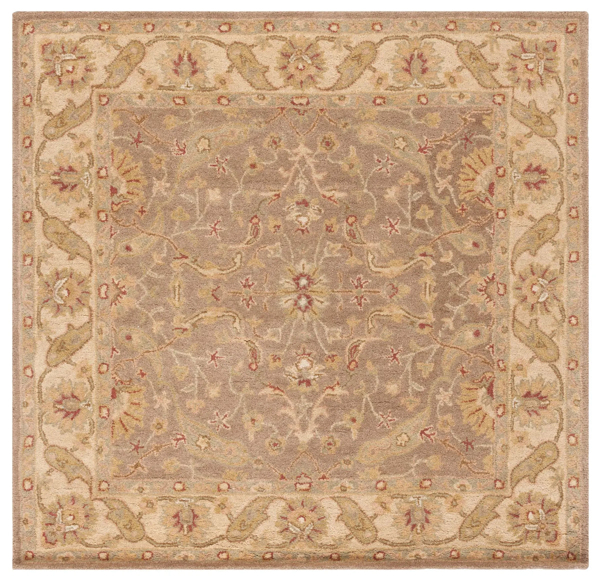 Safavieh Antiquity 6'-0" x 6'-0" Rug in Brown / Gold