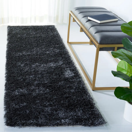Safavieh Shag 2'-3" x 8'-0" Rug in Dark Grey