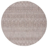 Safavieh Courtyard 6'-7" x 6'-7" Rug in Grey / Brown