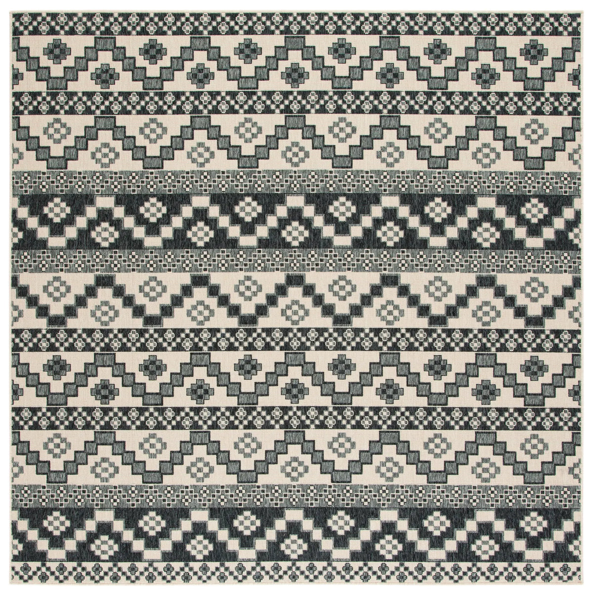 Safavieh Veranda 6'-7" x 6'-7" Rug in Beige / Grey