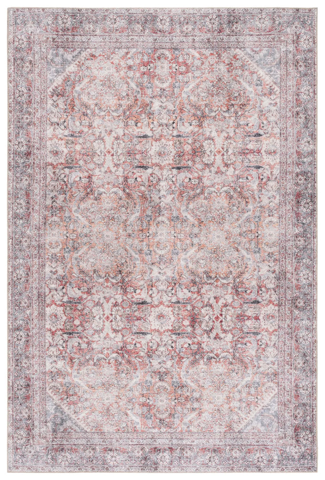 Safavieh Vintage Serapi 600 5'-1" x 7'-6" Rug in Red Orange / Blue