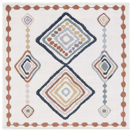 Safavieh Marrakesh 6'-7" x 6'-7" Rug in Ivory / Multi