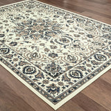 Oriental Weavers Sphinx Marina 1248W Ivory / Navy Rugs - angle detail