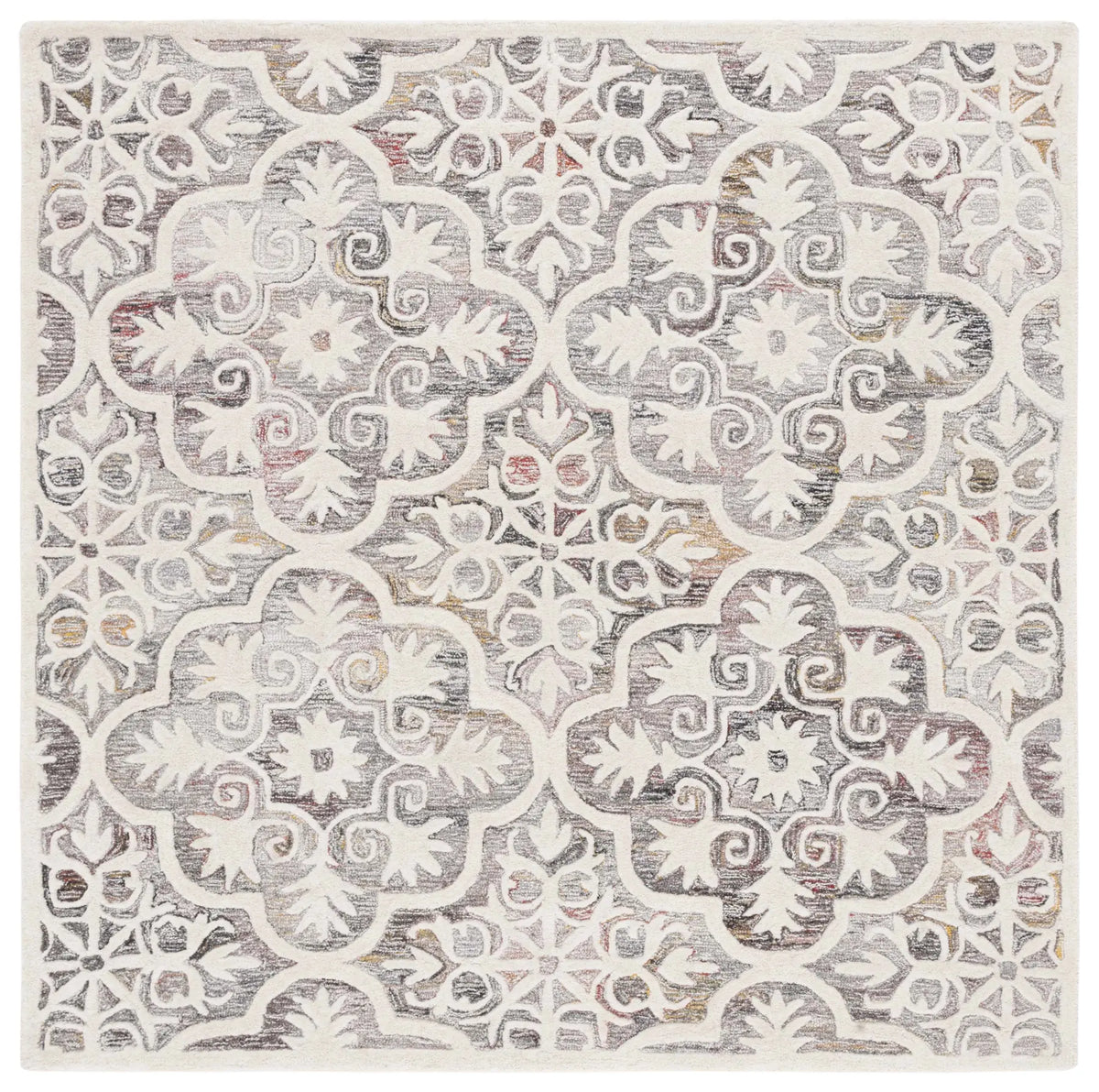 Safavieh Metro 6'-0" x 6'-0" Rug in Red / Ivory