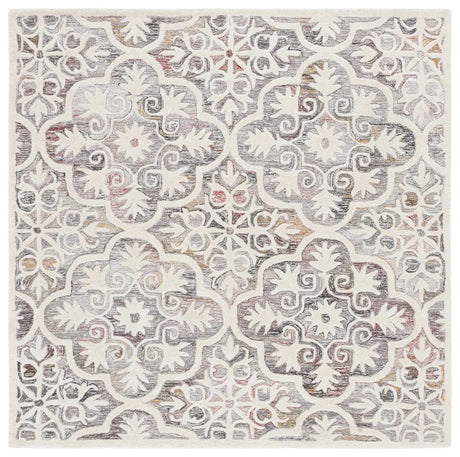 Safavieh Metro 6'-0" x 6'-0" Rug in Red / Ivory