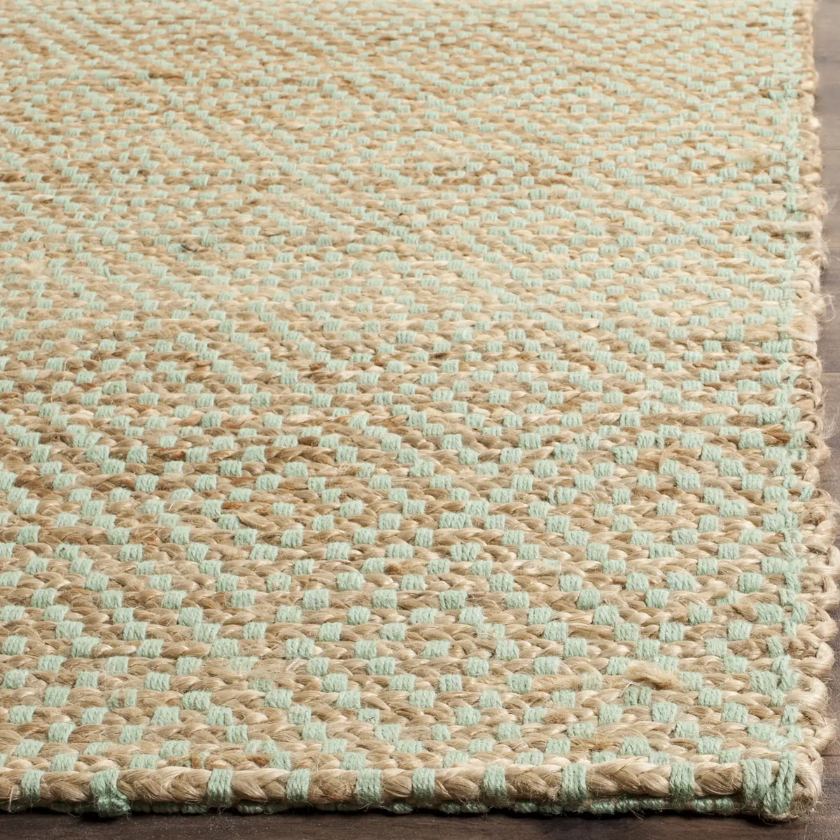 Safavieh Natural Fiber 4'-0" x 6'-0" Rug in Natural / Green