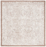 Safavieh Abstract 6'-0" x 6'-0" Rug in Beige / Ivory