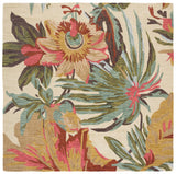 Safavieh Jardin 7'-0" x 7'-0" Rug in Ivory / Multi
