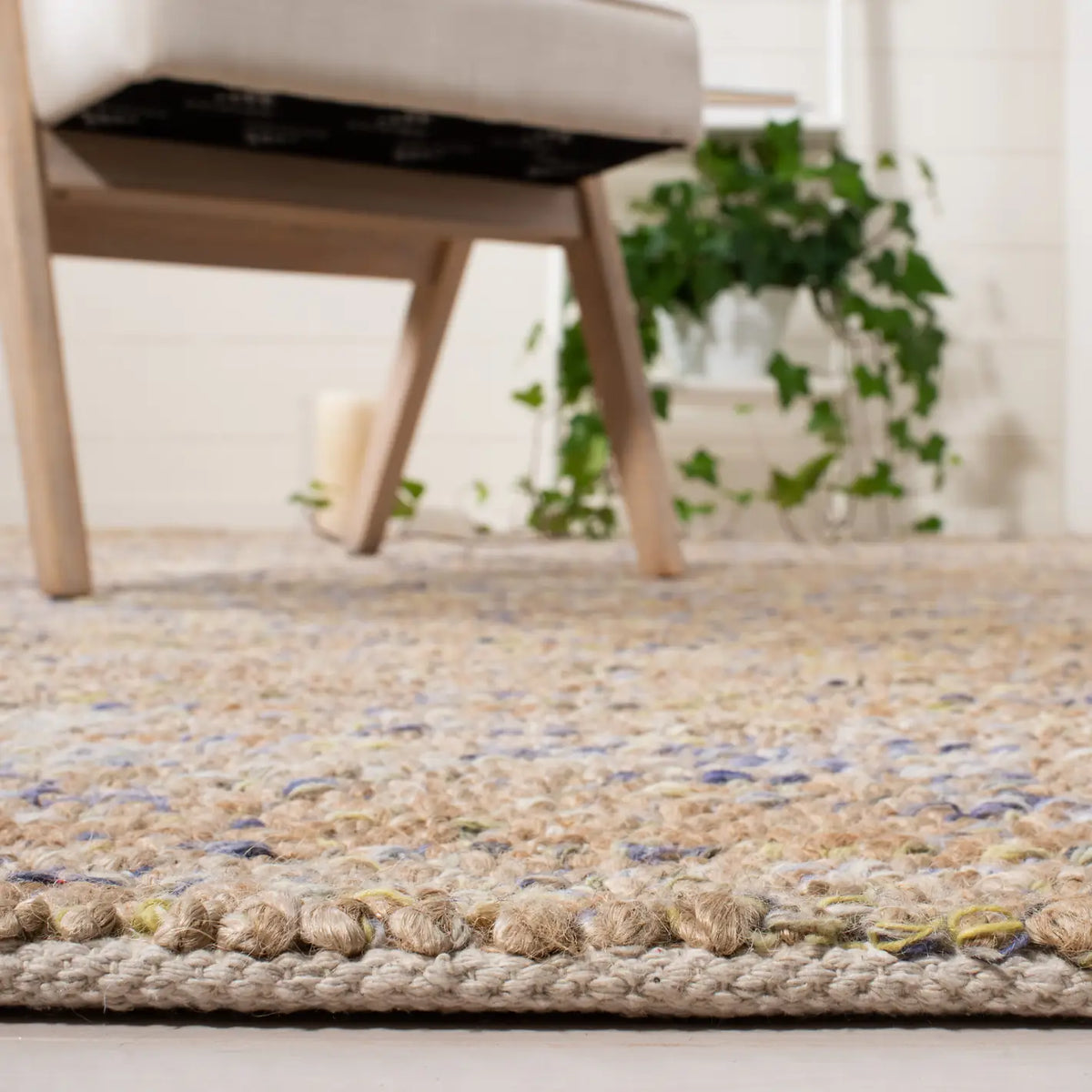 Safavieh Bohemian 4'-0" x 6'-0" Rug in Natural / Purple