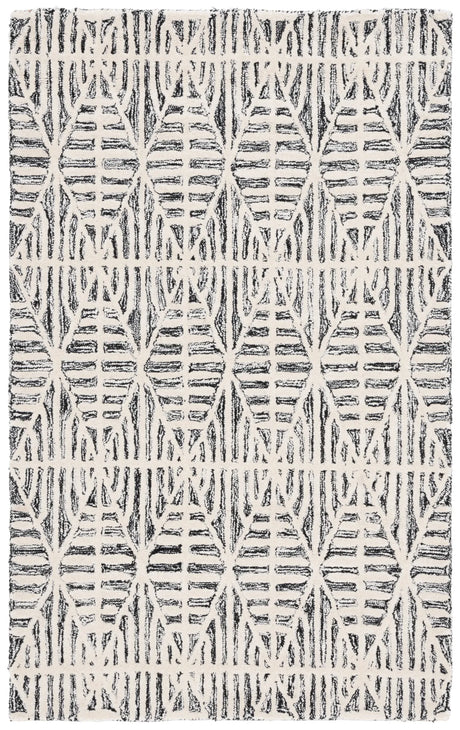 Safavieh Ebony 3'-0" x 5'-0" Rug in Black / Ivory