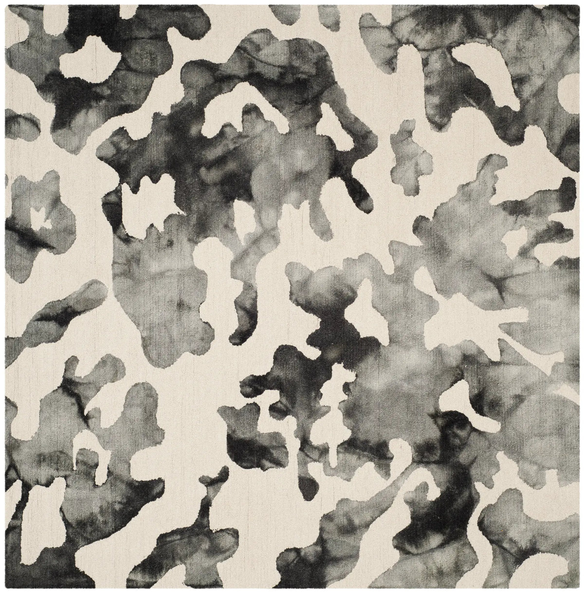 Safavieh Dip Dye 7'-0" x 7'-0" Rug in Beige / Charcoal