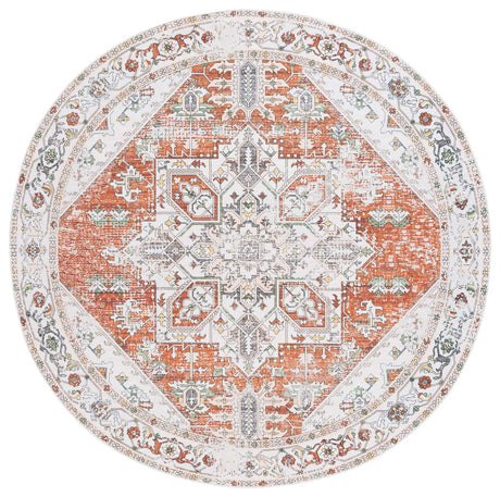 Safavieh Arizona 6'-0" x 6'-0" Rug in Ivory / Rust
