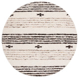 Safavieh Natura 6'-0" x 6'-0" Rug in Black / Ivory