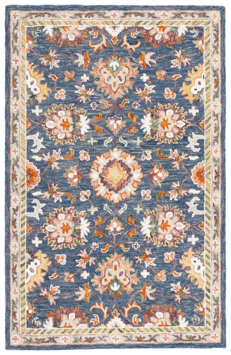 Safavieh Aspen 4'-0" x 6'-0" Rug in Blue / Rust