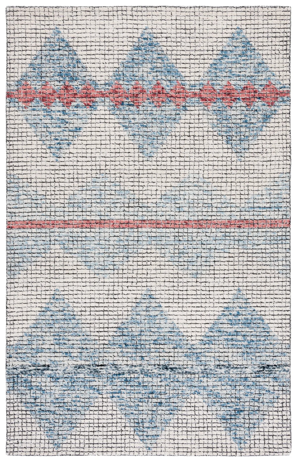 Safavieh Abstract 4'-0" x 6'-0" Rug in Ivory / Blue