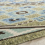 Safavieh Veranda 6'-7" x 6'-7" Rug in Green / Blue