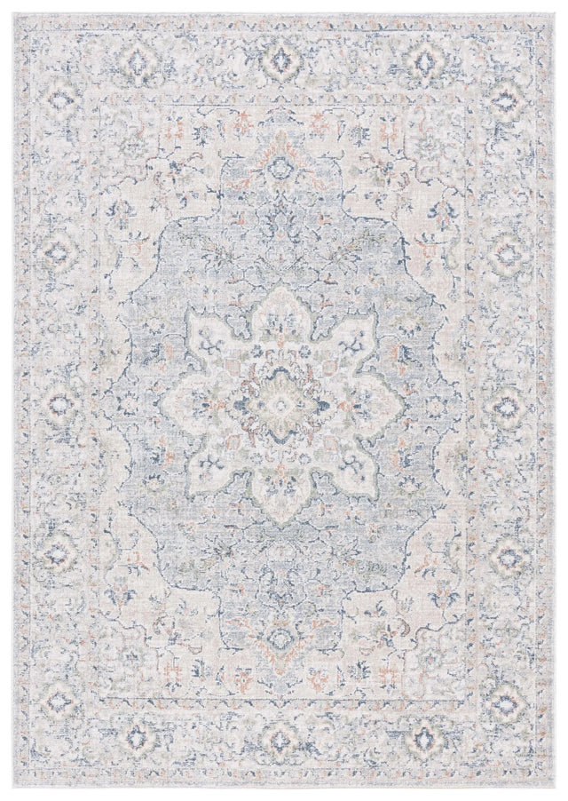 Safavieh Hunter 100 4'-0" x 6'-0" Rug in Ivory Grey / Dark Grey / Beige