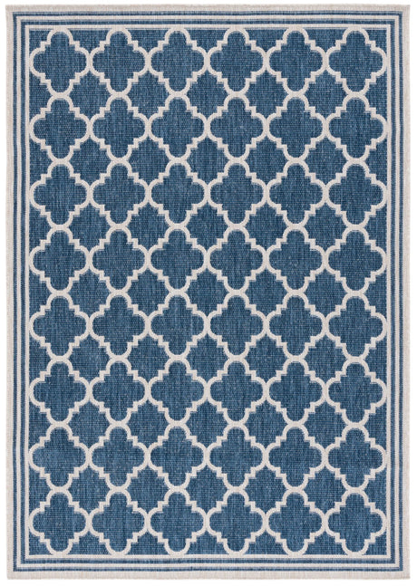 Safavieh Beach House 4'-0" x 6'-0" Rug in Blue / Ivory