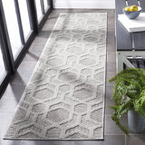 Safavieh Global 2'-2" x 8'-0" Rug in Grey / Ivory