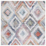 Safavieh Phoenix 500 6'-7" x 6'-7" Rug in Blue / Red