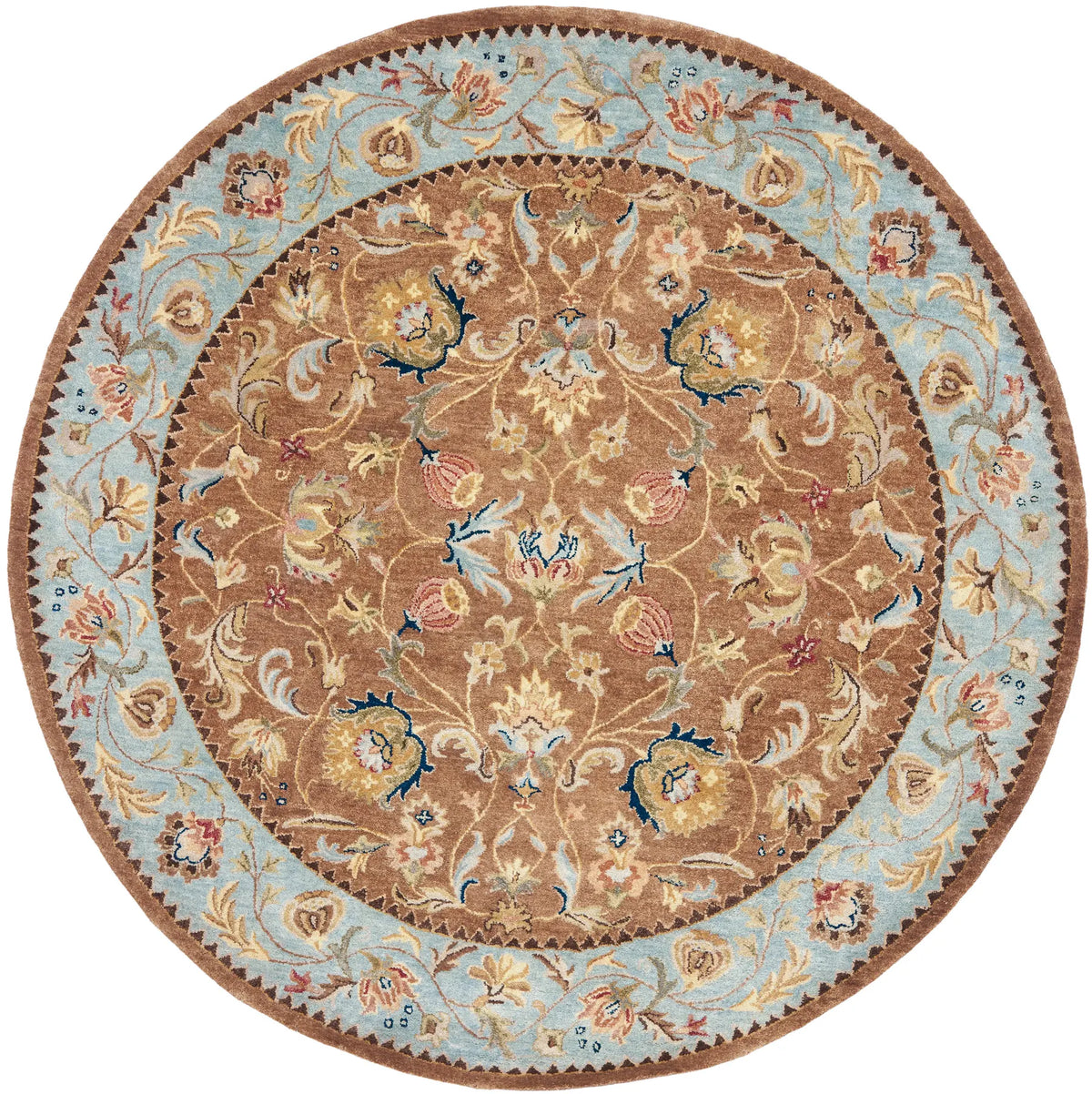 Safavieh Bergama 6'-0" x 6'-0" Rug in Brown / Blue