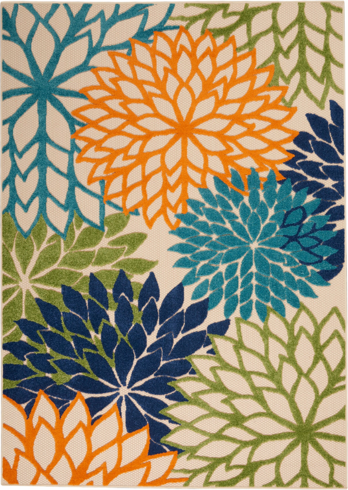 Nourison Aloha ALH05 Machine Made Multicolor Rug