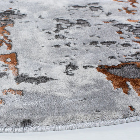 Safavieh Craft 5'-3" x 5'-3" Rug in Grey / Orange