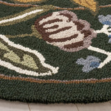 Safavieh Chelsea 5'-6" x 5'-6" Rug in Green / Pink