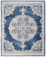 Safavieh Brentwood 10'-0" x 13'-0" Rug in Navy / Light Grey