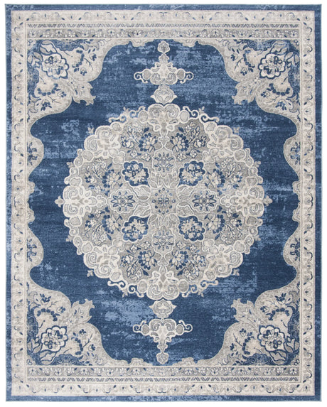Safavieh Brentwood 10'-0" x 13'-0" Rug in Navy / Light Grey