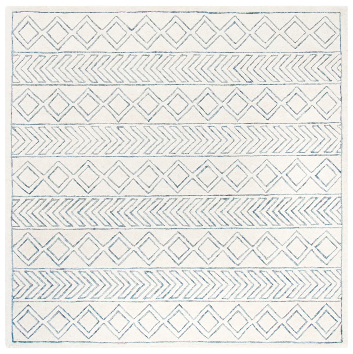 Safavieh Glamour 6'-0" x 6'-0" Rug in Ivory / Blue