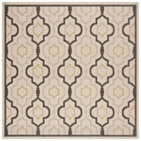Safavieh Courtyard 7'-10" x 7'-10" Rug in Beige / Black