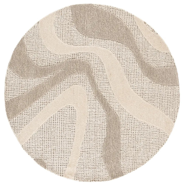 Safavieh Ebony 6'-0" x 6'-0" Rug in Grey / Ivory