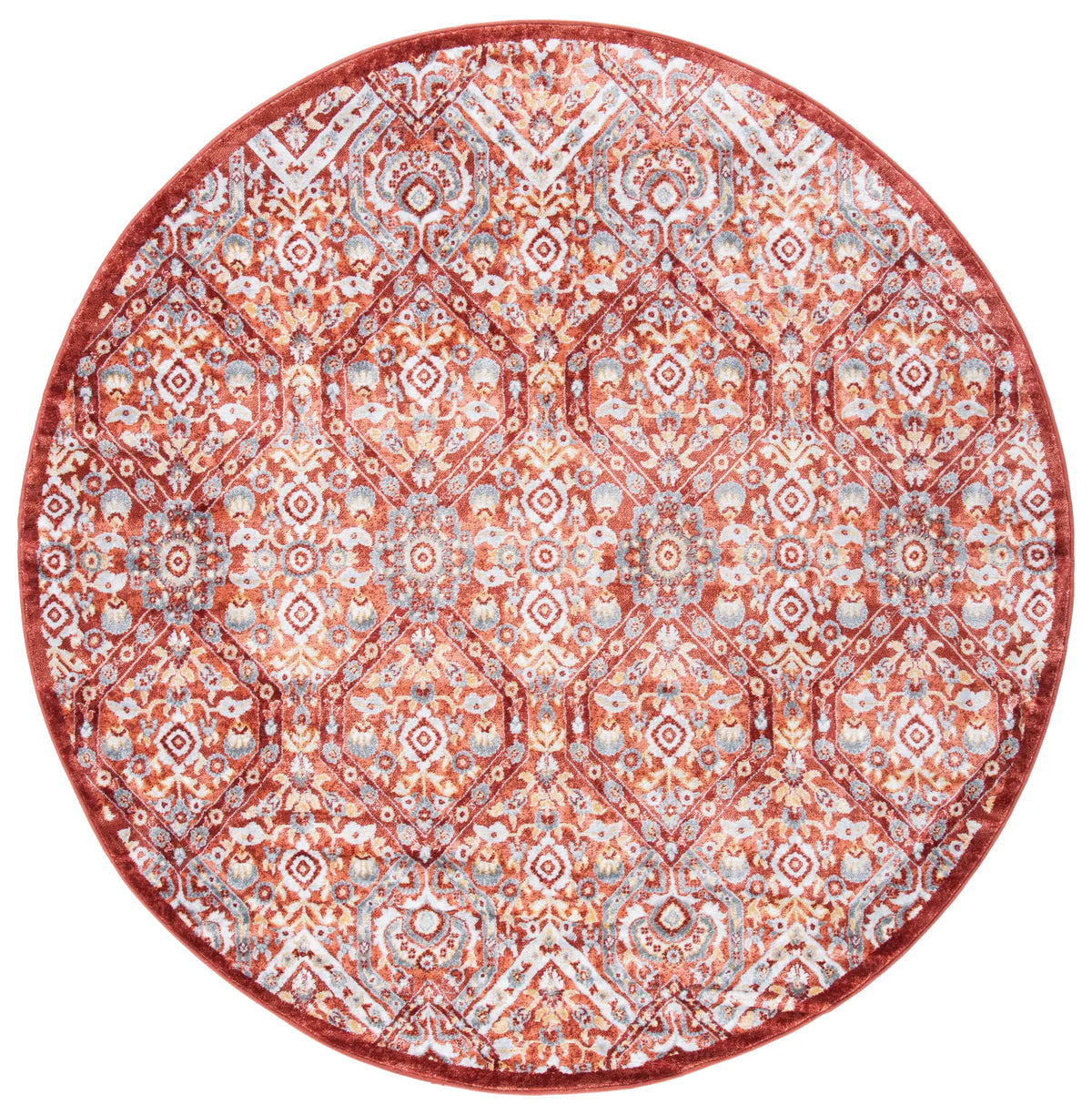 Safavieh Lagoon 6'-7" x 6'-7" Rug in Light Brown / Ivory