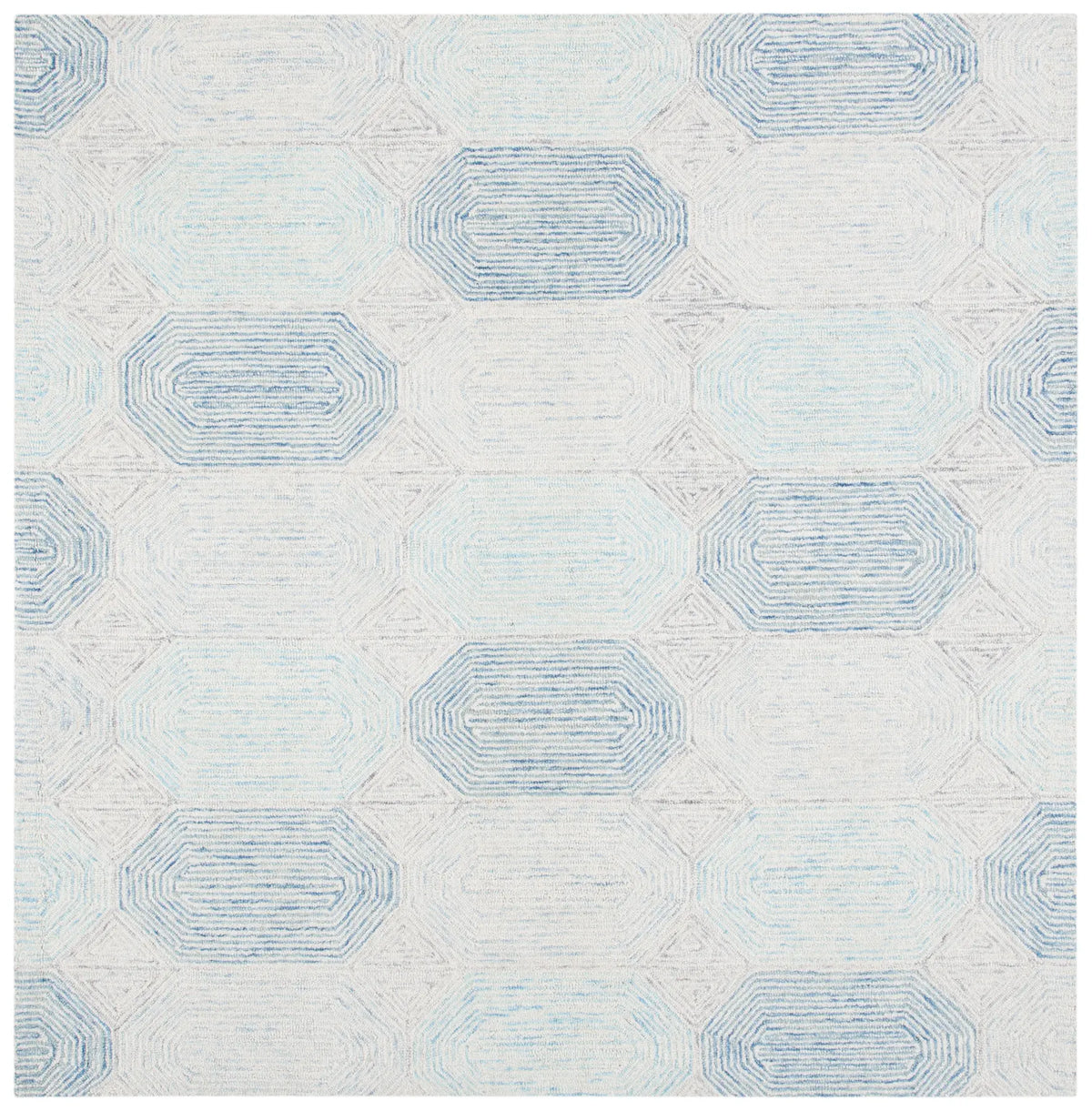 Safavieh Abstract 6'-0" x 6'-0" Rug in Ivory / Blue