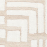 Chandra Yessica YES-58301 White / Tan rug, close-up detail