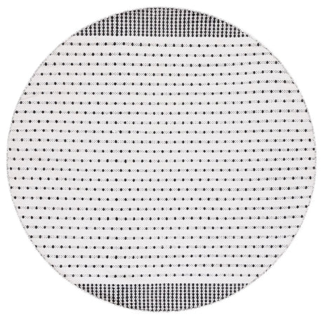 Safavieh Montauk 6'-0" x 6'-0" Rug in Black / Ivory