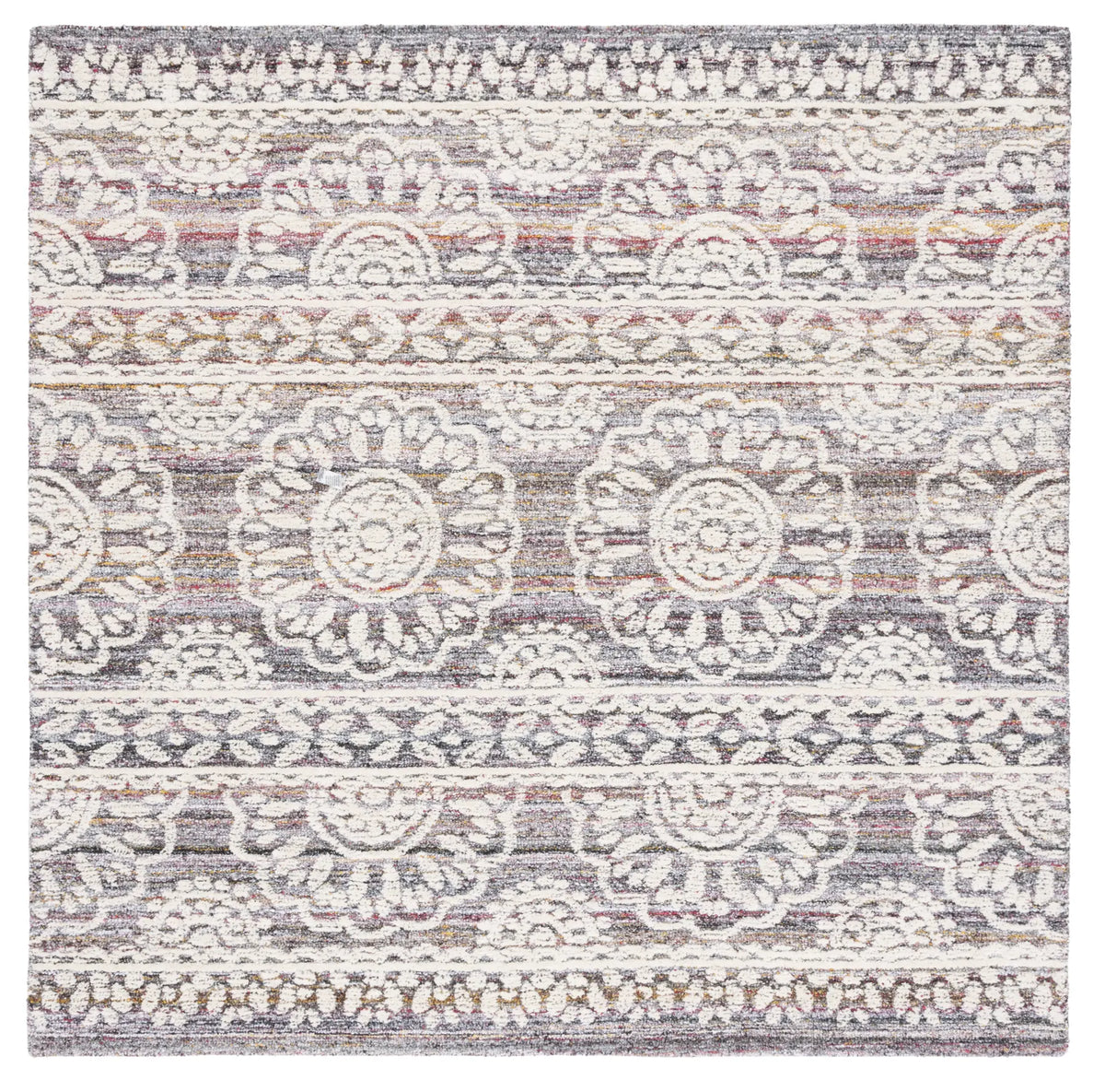Safavieh Metro 6'-0" x 6'-0" Rug in Red / Ivory