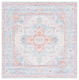 Safavieh Arizona 6'-0" x 6'-0" Rug in Turquoise / Rust