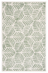 Safavieh Martha Stewart 300 4'-0" x 6'-0" Rug in Ivory / Green